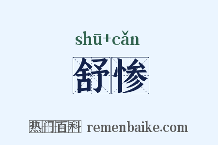 舒惨是什么意思的图片